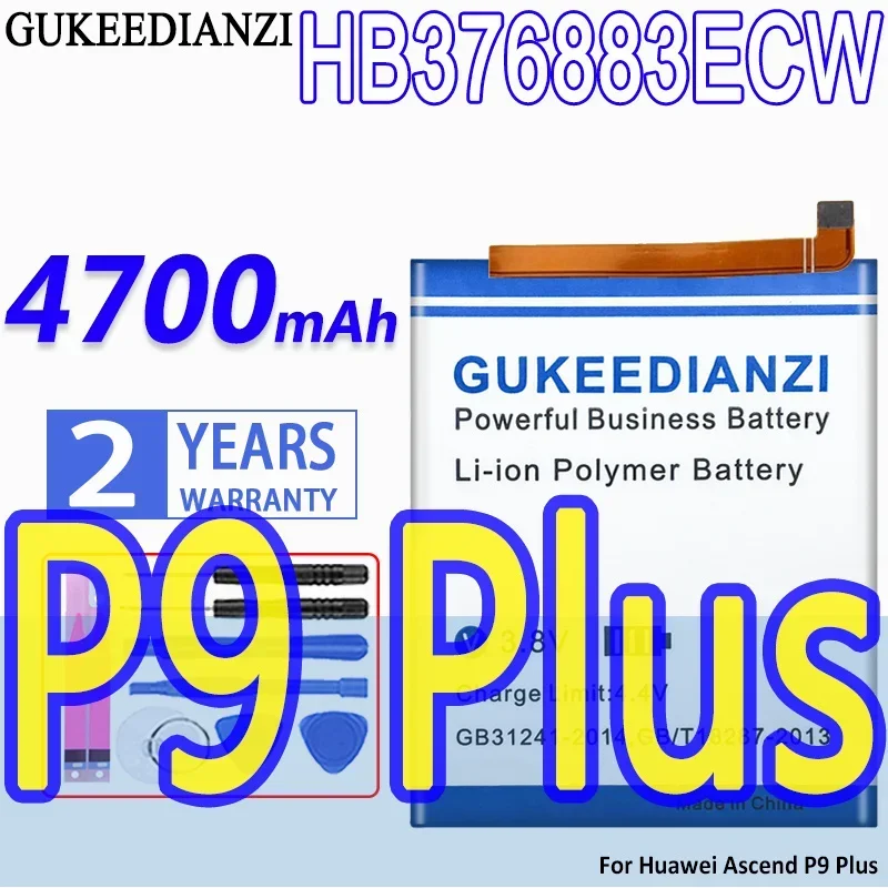 

New HB376883ECW Mobile Rechargeable Lithium Polymer Battery For Huawei Ascend P9 Plus Real 4700mAh