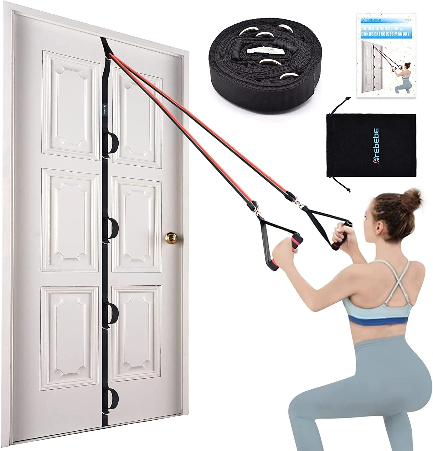 Door Fitness Band for Resistance Bands Exercises, Multi Point Anchor