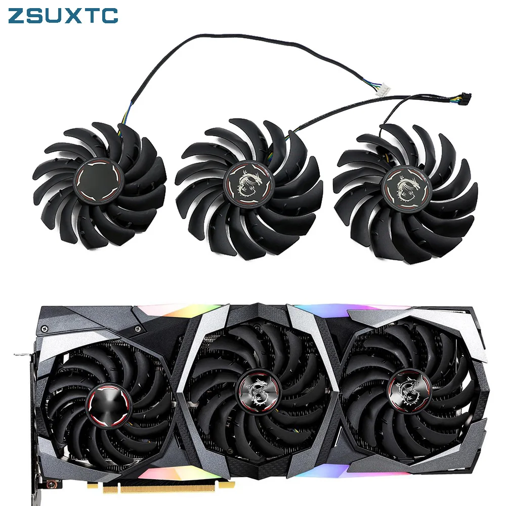 Muslimatexb Sostituire Per Msi Geforce Rtx2080 Ti 2070 Super Gaming X Trio Rtx 2080Ti Ventole Di Raffreddamento Della Scheda Grafica
