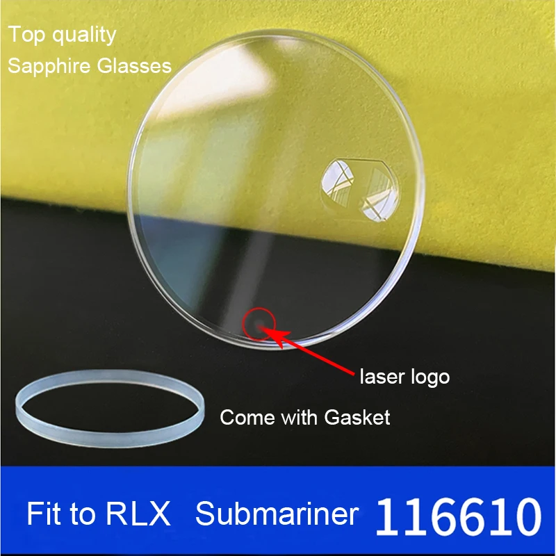 Guarda Gli Occhiali In Cristallo Zaffiro Con Logo Laser Per Submariner Gmt Daytona Datejust 116610 116234 Finestra Con Data Antigraffio