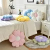 Plush Pillow Comfortable Daisy Flower Shaped - Cute Decorative Pad for Bed and Sofa, Soft Polyester Fabric 6