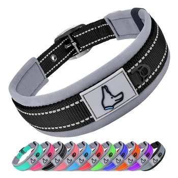 Solid Dog Collars Nylon Dog Collar For Small Medium Large Dogs Teddy Keji Pitbull Bulldog Beagle