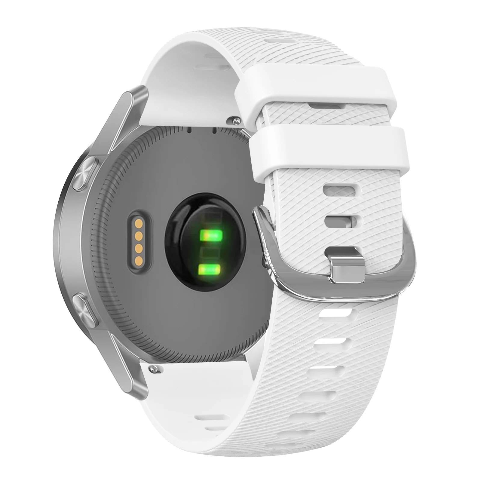 Elegant 18mm Silicone Watch Strap
