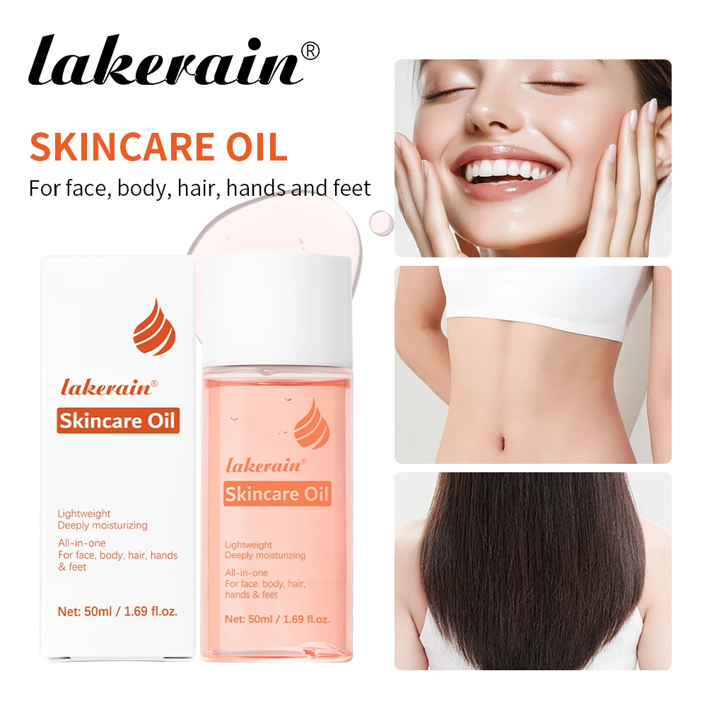 Lakerain Skincare Oil Smooth Nourishing Grade For Skin Hands Body Face Hair Long-lasting Hydrating Not Clog Pores For All Skin