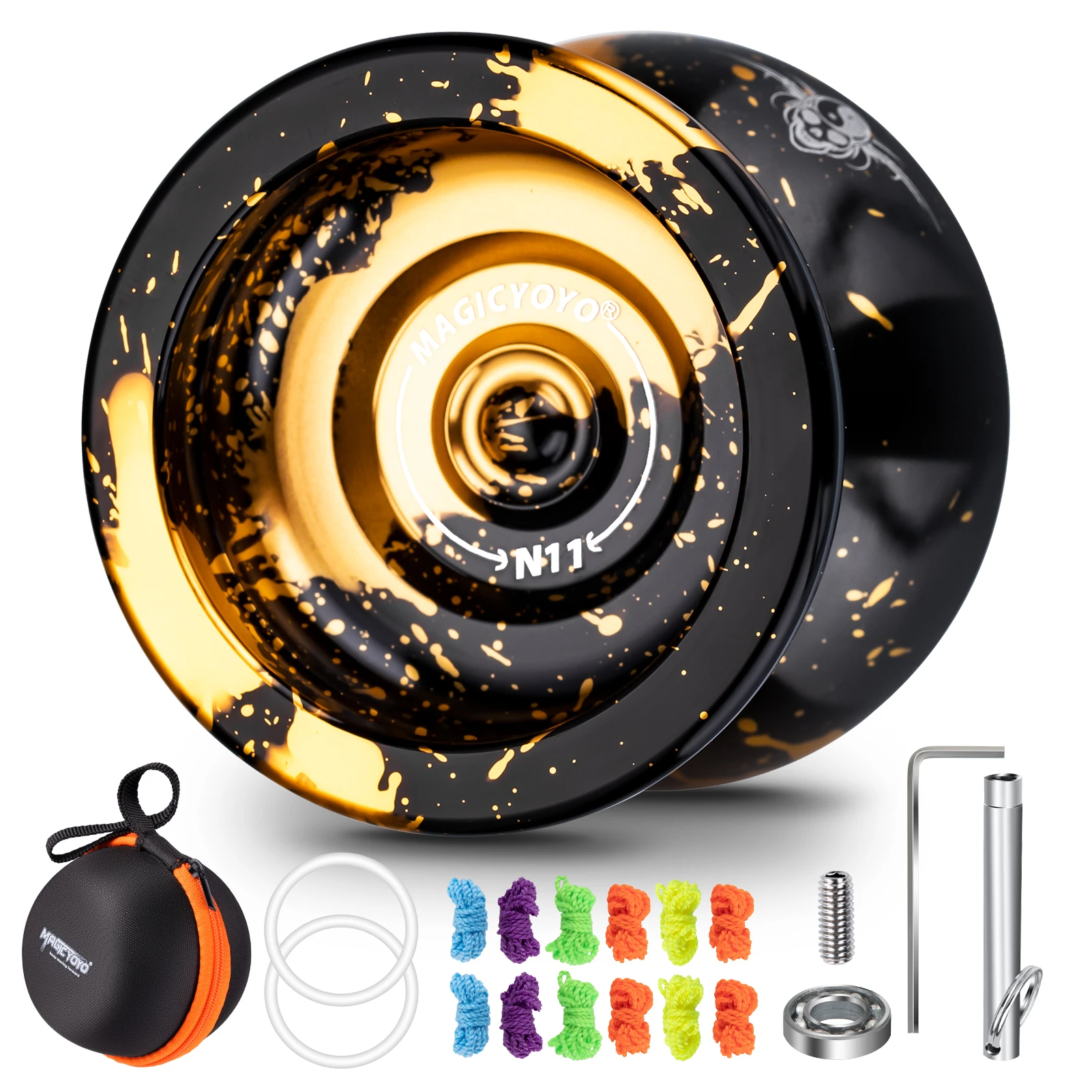 Yoyo Ball MAGICYOYO Professional Yoyo N11 Responsive Yoyo for Kids Dual Purpose Yo Yo with Accessory Kit