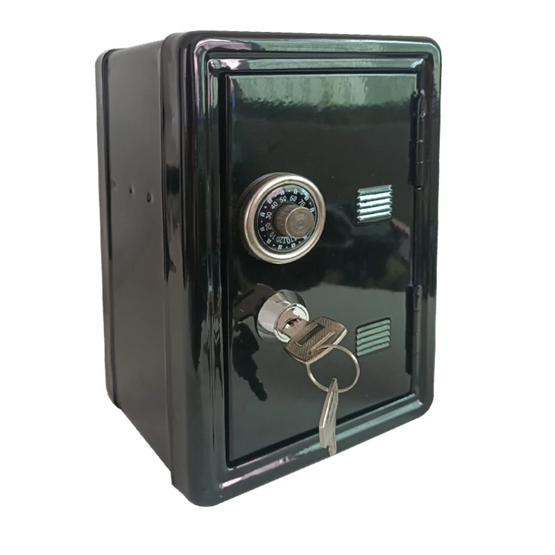 Mini Safes Metal Household Safe Box Creative Piggy Bank Key Safe