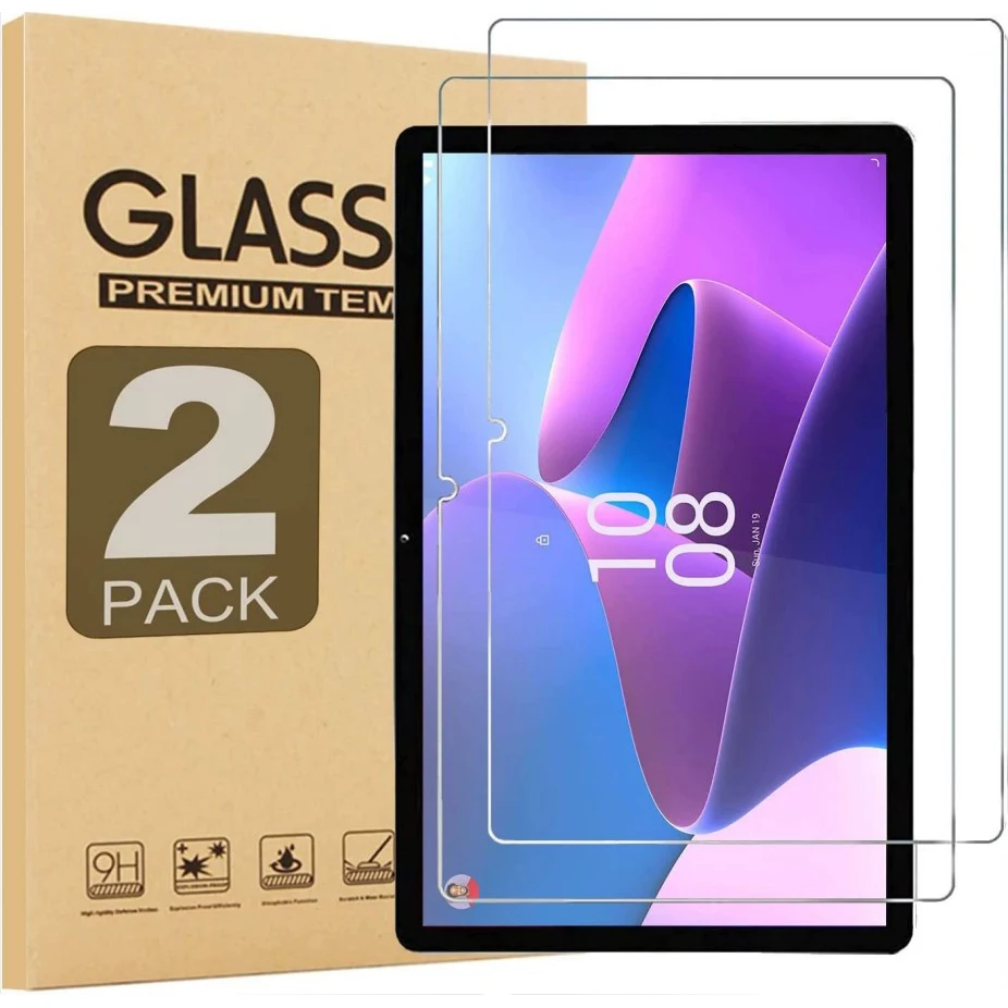 2pcs Screen Protector Tempered Glass For Lenovo Tab M10 Plus 3rd