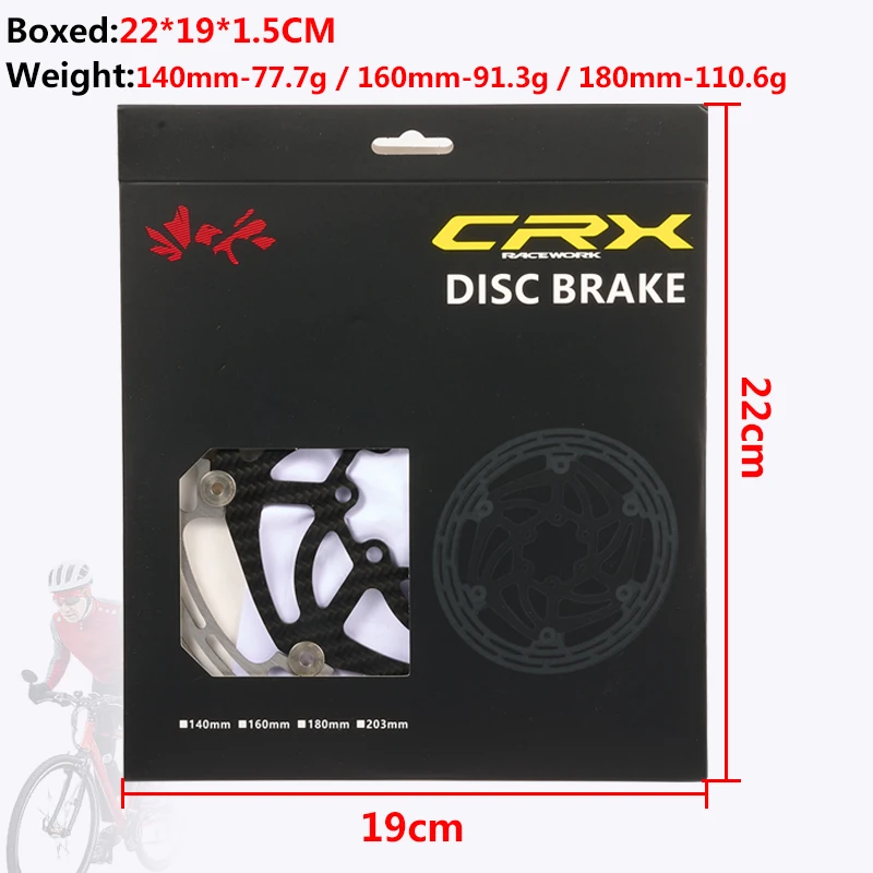 Rotor de frein à disque de vélo, 140 mm, 160 mm, 180 mm, 203 Rotor de frein à disque de vélo, 140 mm, 160 mm, 180 mm, 203