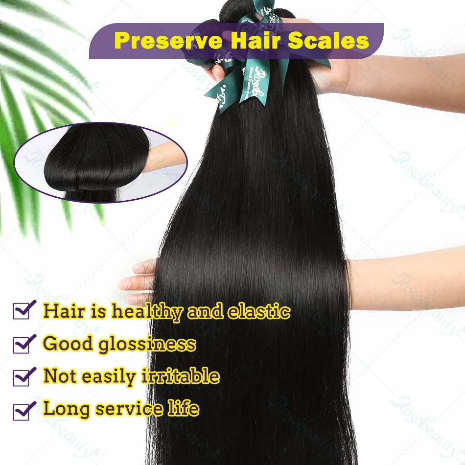 30 32 40 Inch Bundles 3/4 Pcs Bone Straight Brazilian Remy human hair extensions Raw Hair Extensions Tissage For Women