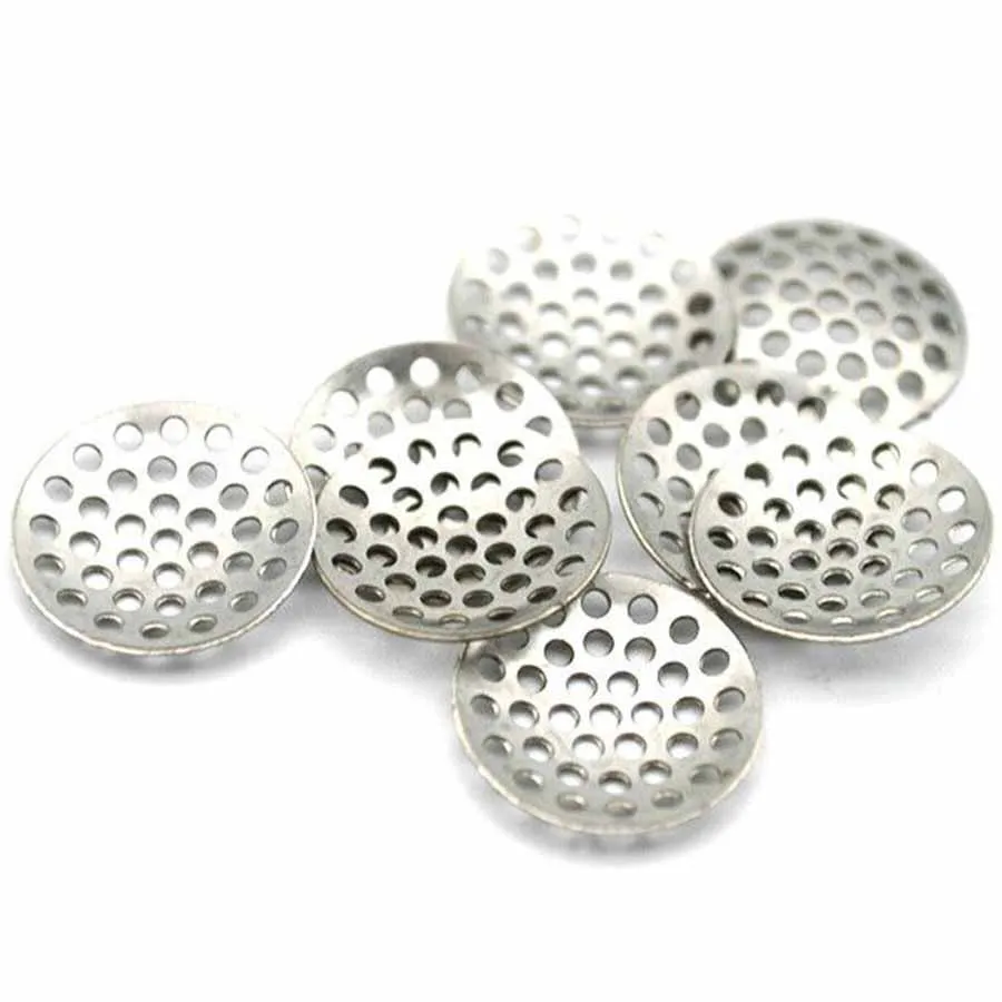 Smoking Accessories 0.5mm thick 8mm 12mm 15mm 16mm Metal Screens Bowl Screen filters for Tobacco Smoking Pipes Filter Mesh smoking accessories tobacco smoking accessories smoking pipe filters