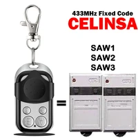 CELINSA SAW1 SAW2 SAW3 Garage Door Remote Control 433MHz Fixed Code Transmitter Hand Transmitter 1