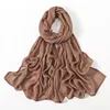 Nouveau grande taille solide rayonne Modal Hijab écharpe femmes musulman foulard enveloppes châle Femme Musulman bandeau islamique Turban 190*85 cm
