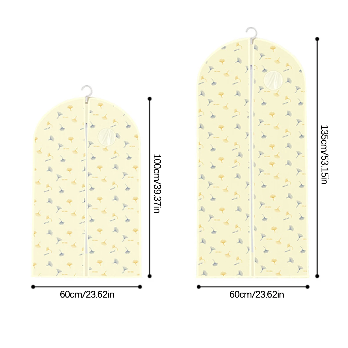Dustproof Clothing Bag Thickened Home Use Visual Window Wardrobe Coat Suit down Jacket Dust Cover Hanging Clothes Bag 6