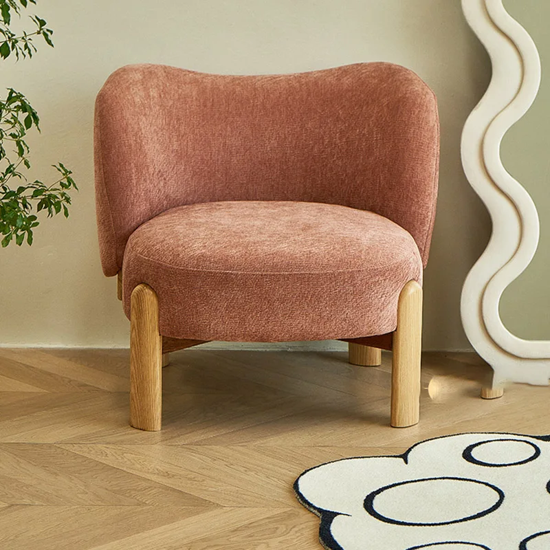 Chaise Longue Da Giardino Trono Sedia Unica Sedia Moderna In Velluto Di Legno Relax Soggiorno Articoli Per La Casa Mecedora Alla Moda