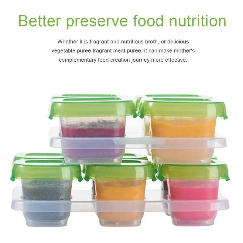 

Infant Food Storage Box Sealed Keep Fresh Box Leakproof Supplement Bowl Green Home Wedding Infant Food Storage Containers