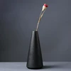 2024 New Black Ceramic Small Vase Home Decoration Crafts Tabletop Ornament Simplicity Japanese-style Decoration 5