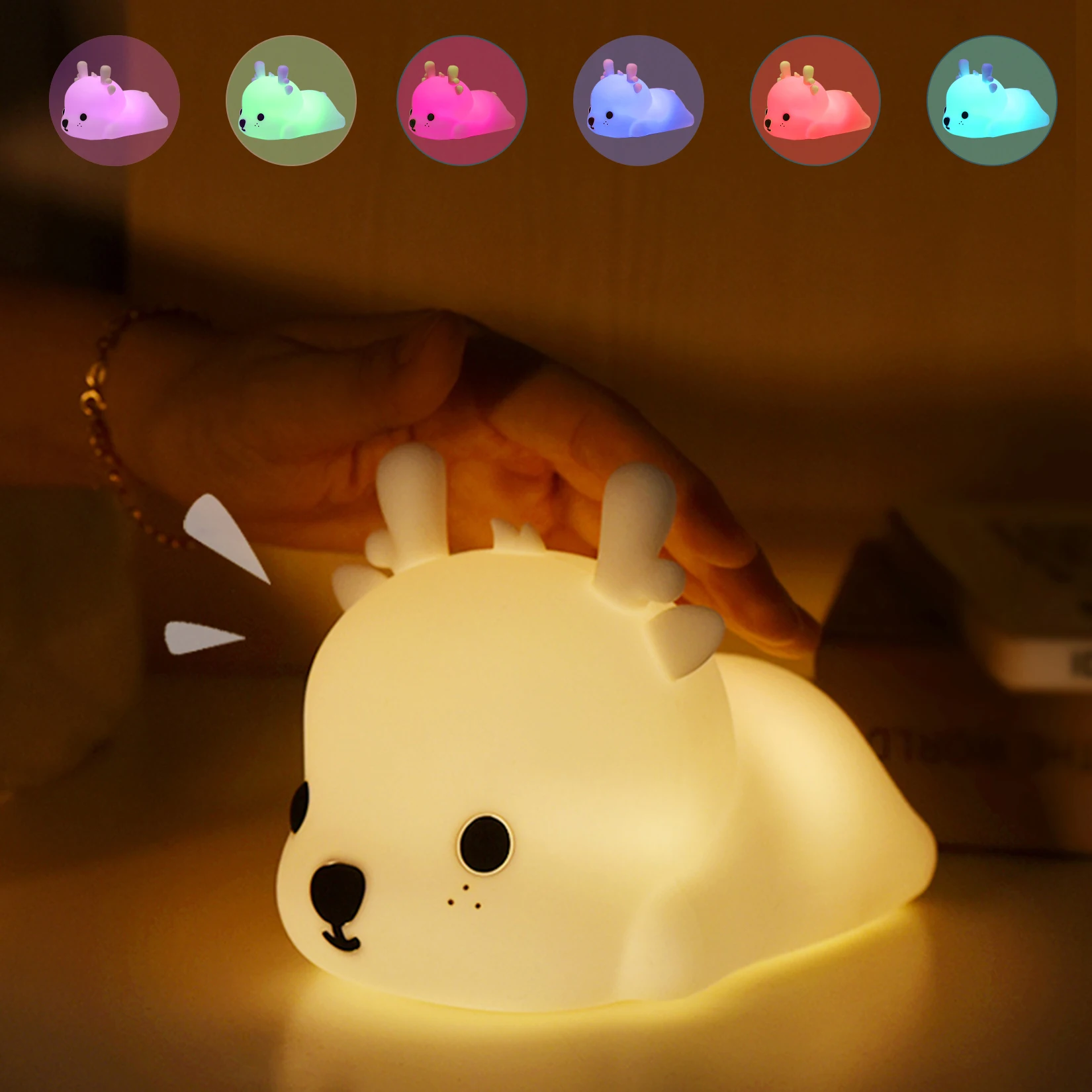 star night light LED Night Light Luz Nocturna Infantil Nachtlampje Voor Kinderen Bedroom Lamp Touch Sensor Room Decor Cute Gift for Kids Children star night light