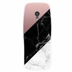 Transparent Soft Silicone TPU Marble Back Cover - Clear Bumper Case - Nokia 3210 2024 (R03.CH.1)