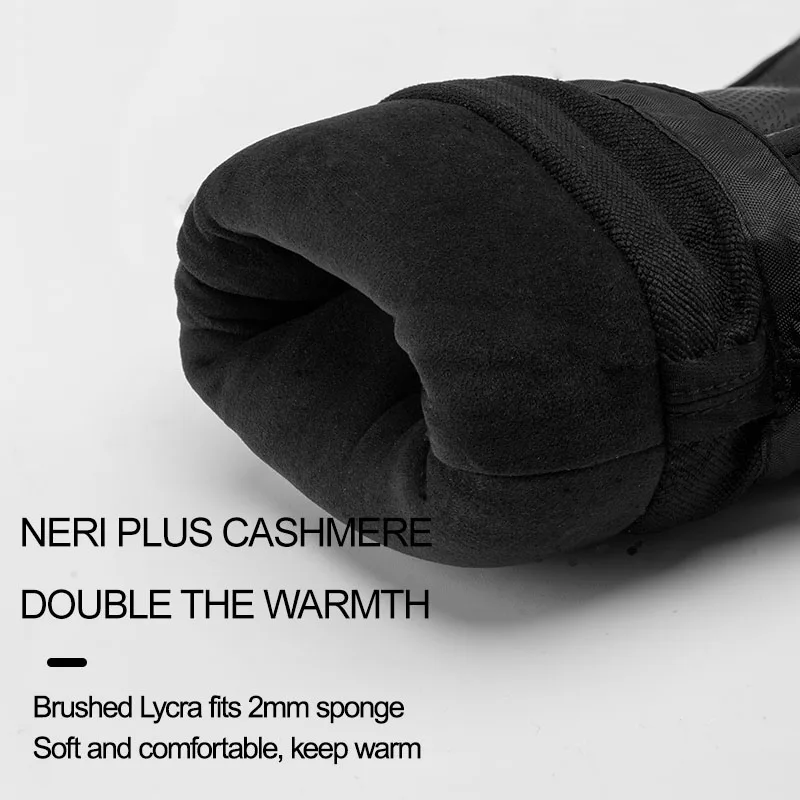 ROCKBROS Winter Gloves Motorcycle Waterproof Thermal Gloves Snowboard Full Finger Anti-Skid Gloves Men Women Snow Cycling Gloves 5