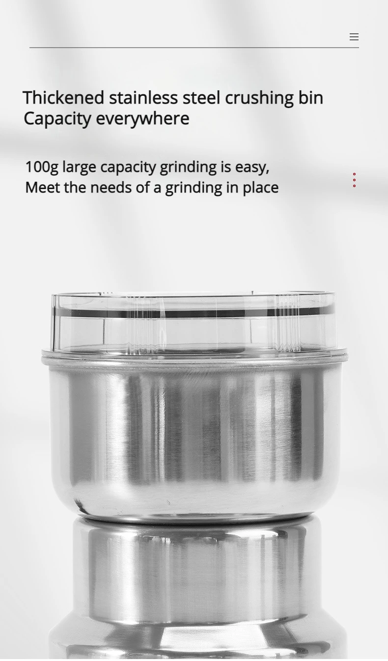 New Upgrade Portable Electric Coffee Grinder  Professional Ceramic Grinding Core Coffees Beans Mill Grind