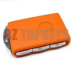 Deluxe Car Key DIY Shell Case with Key Blade (Orange)