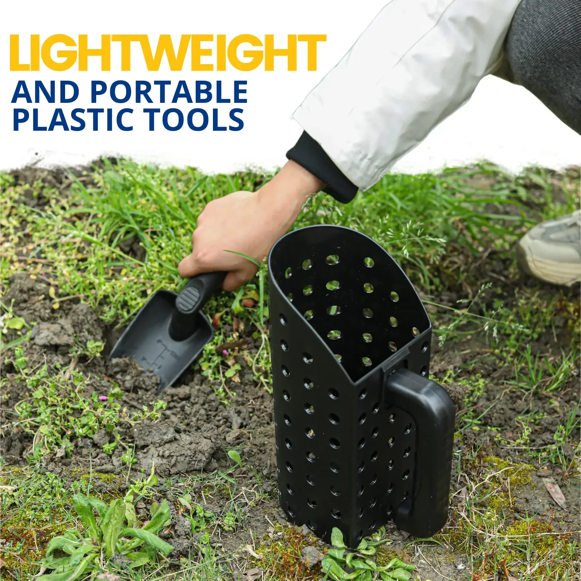 Metal Detector Sand Scoop Shovel Set Stainless Steel Beach Digging Filter Tool