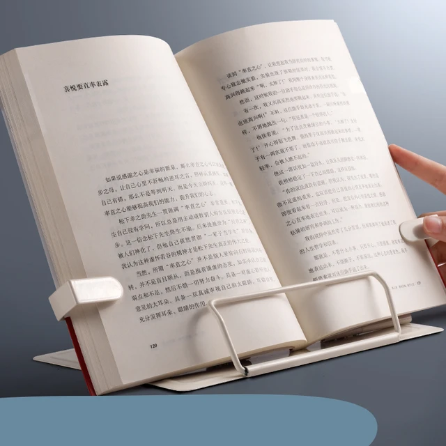 Soporte de libro de lectura multifuncional, Base plegable, portátil, ángulo  ajustable, accesorios de libro, 1 unidad - AliExpress