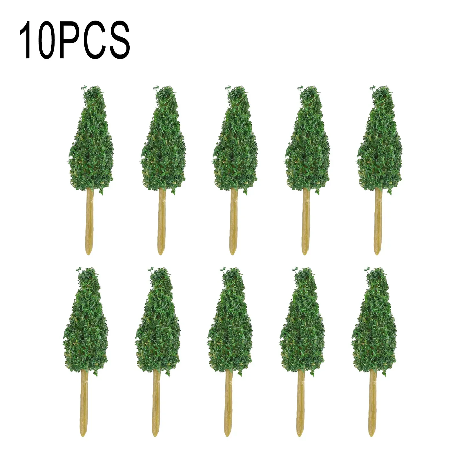 40 Alberi In Plastica Scala N (1:250) – Verde Intenso – Per Diorami E Ferrovie