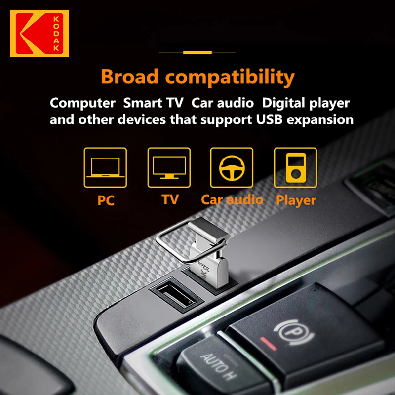 KODAK K112 Super Mini Metal USB Flash Drive 64GB/32GB USB2.0 Flash Disk Flash Pendrive Memory Stick Pen Drive Car Key