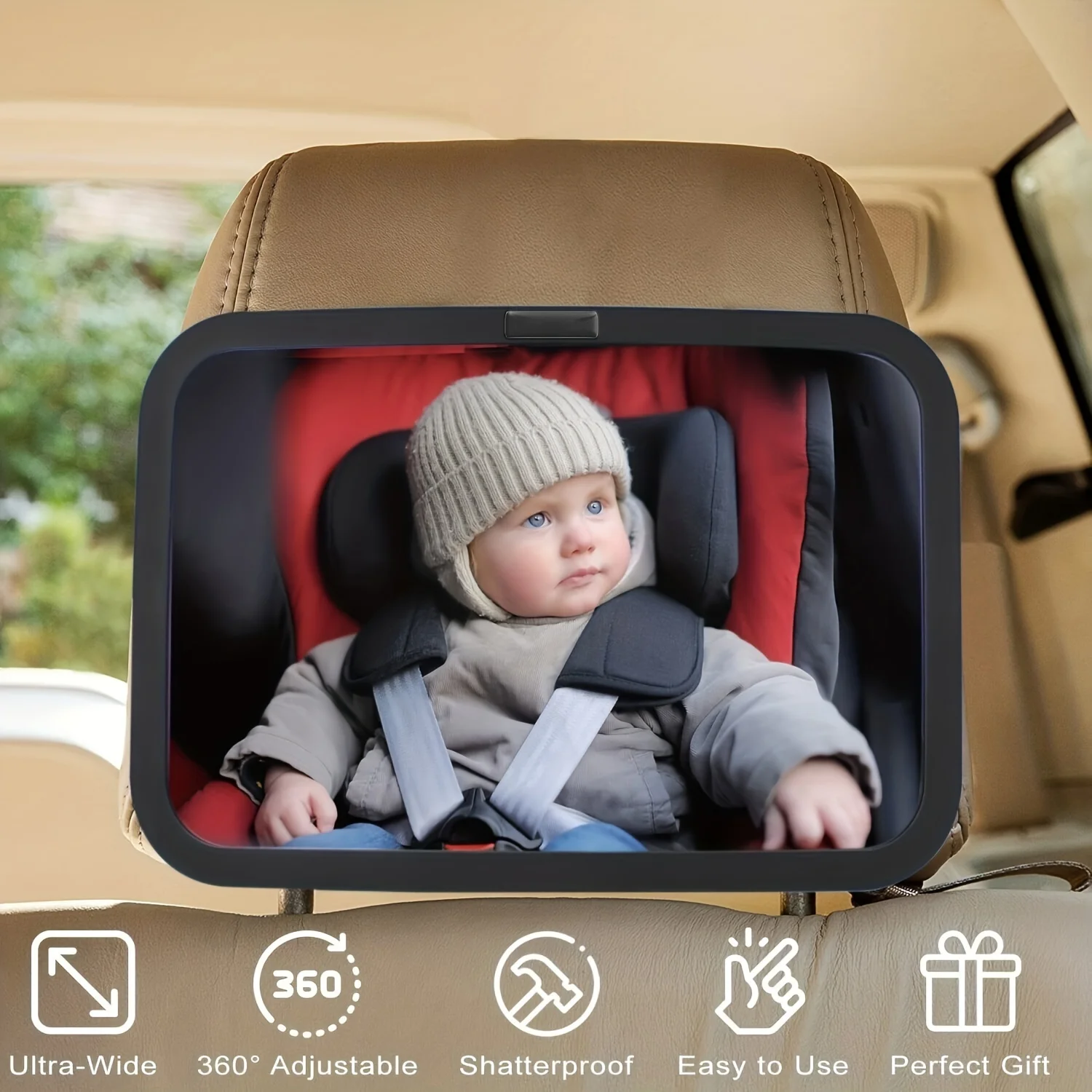 Baby Back Seat Safety Mirror For Car Headrest Rear Facing Seat Infant & Toddler Child Mirror In Car Baby VIiew car rearview mirror car baby mirror