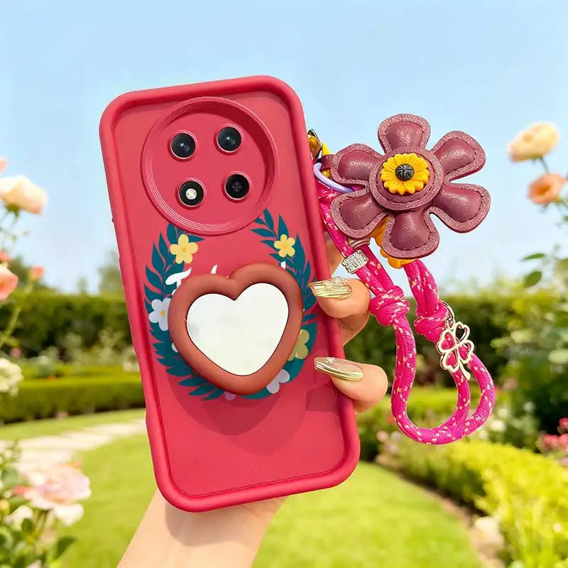 Colorful Garland Phone Case Set with Lanyard and Craft Embellishments - 3 Piece Set