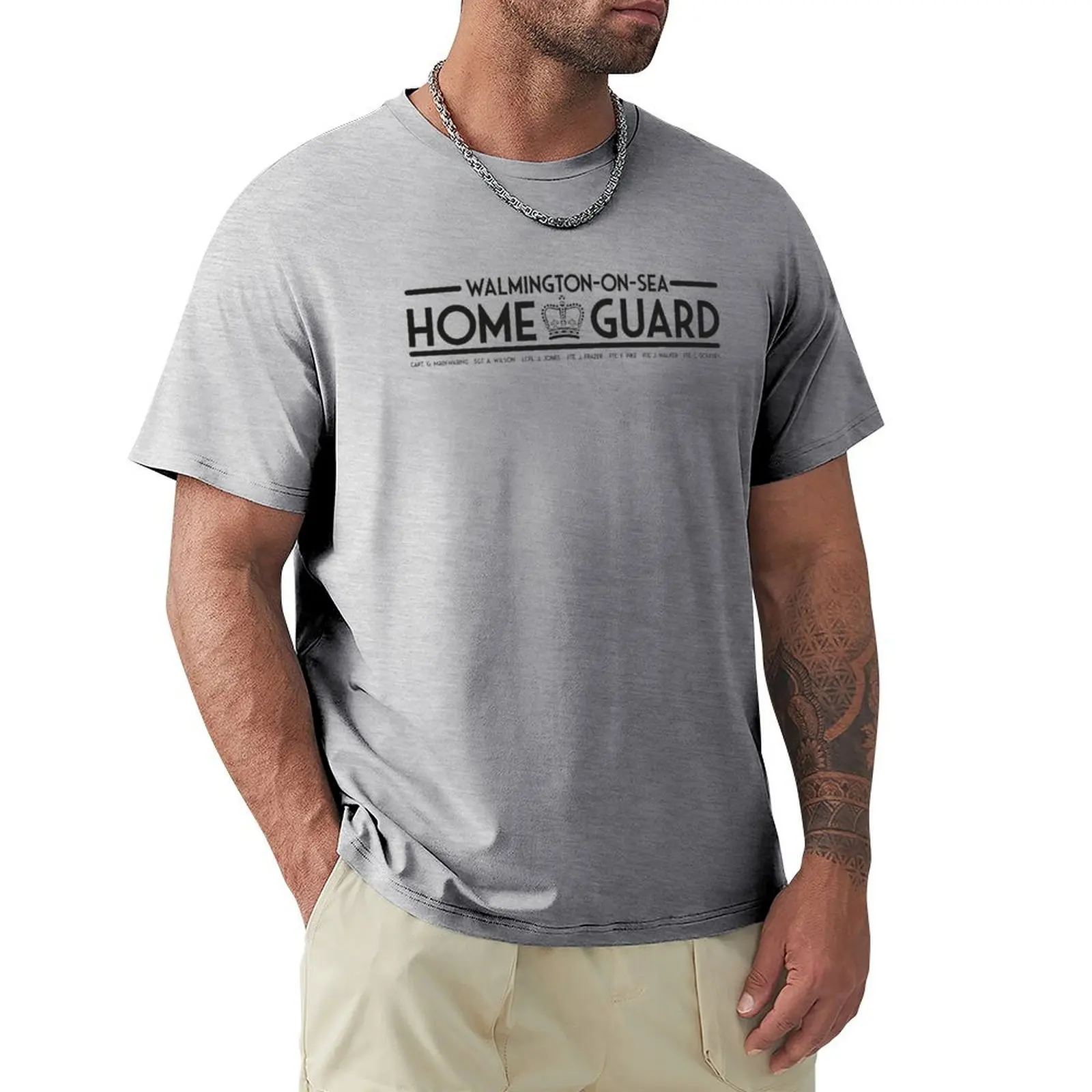 

Walmington on Sea Home Guard T-Shirt graphics oversizeds korean fashion tops sweat shirts, men