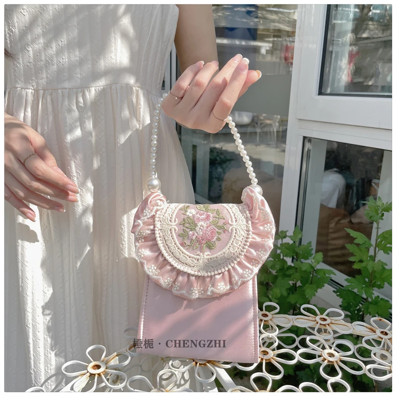 Women's Handbag Pink Flowers Shoulder Bag Tote Bag Chain Bag and Purse :  Clothing, Shoes & Jewelry 