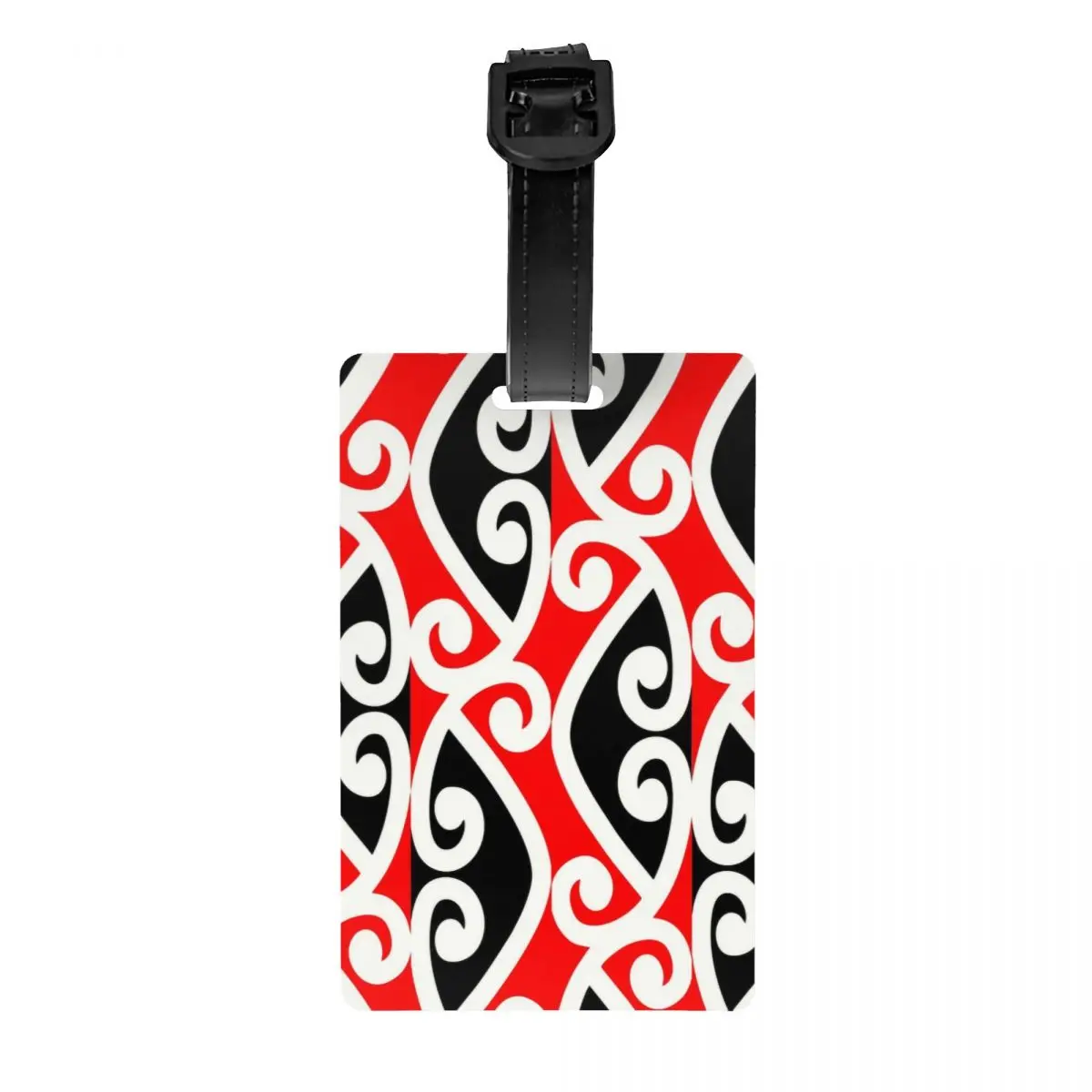 

Maori Koru Kowhaiwhai Print Luggage Tag New Zealand Tribal Art Travel Bag Suitcase Privacy Cover ID Label