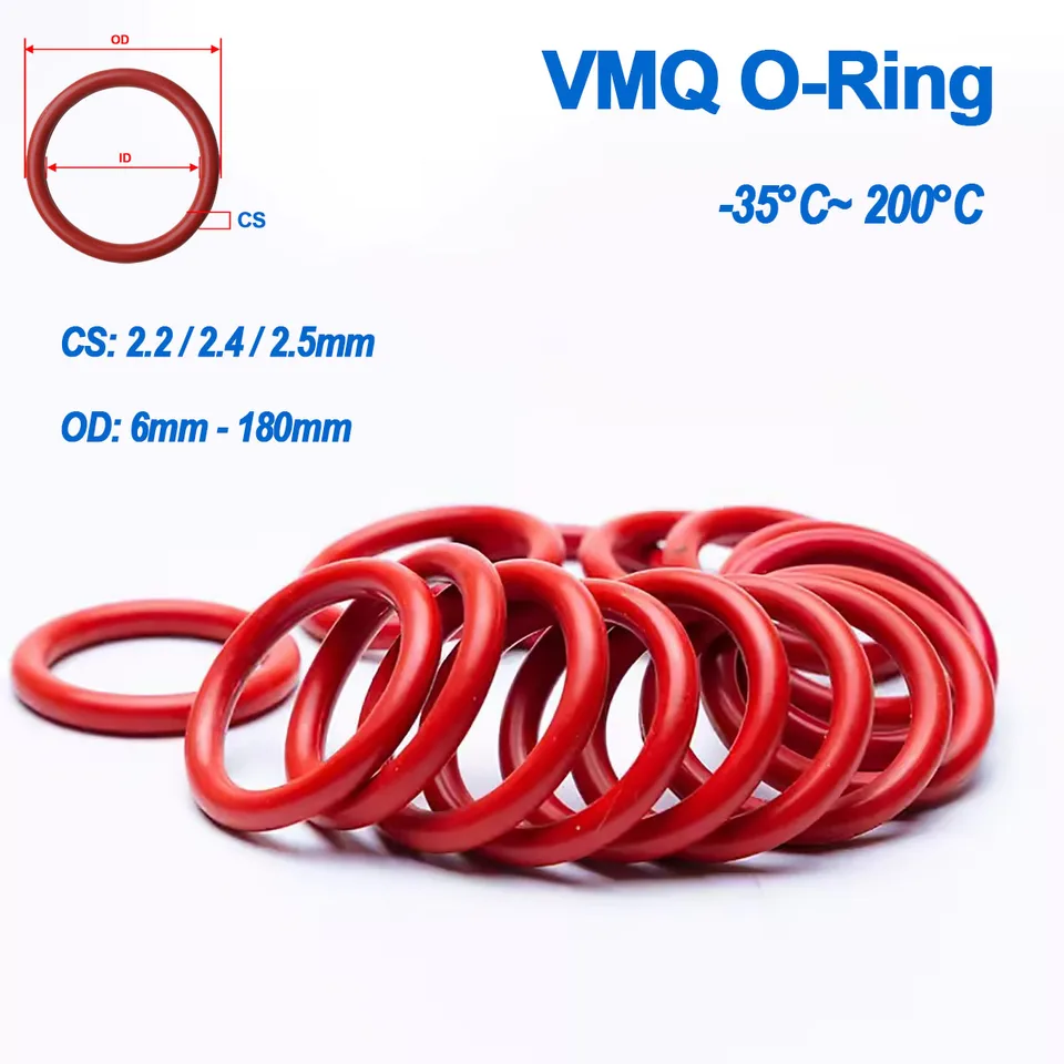 Juntas Tóricas De Silicona Roja 5x2.5 Mm - Elige La Cantidad Que Necesites, Métrico, Nuevas