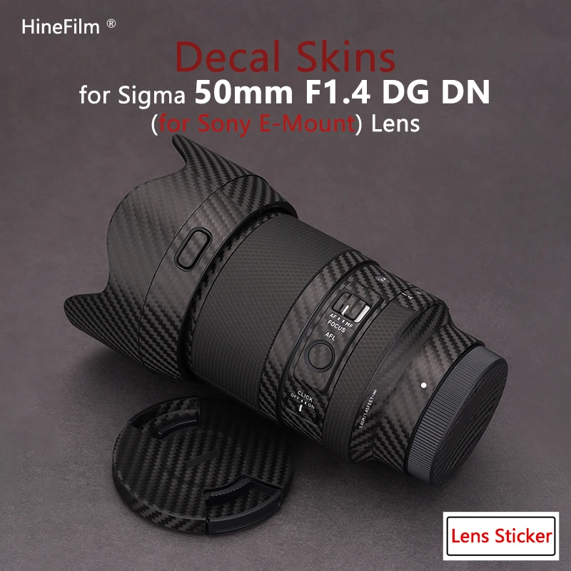 Nuovo Sigma 50 1.4 Dg Dn Per Sony Fe Mount Lens Decal Skin Per Sigma 50Mm F1.4 Dg Dn Art Lens Sticker Pellicola Antigraffio Per Copertura In Ordito