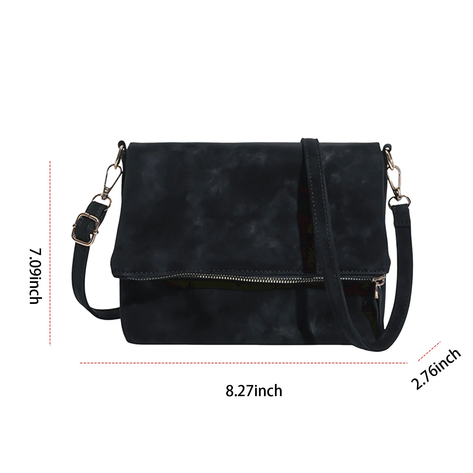 Crossbody Bag PU Leather Messenger Bag with Adjustable Shoulder Strap Work Bag for Women Work Shopping Travel