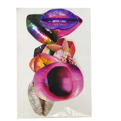 Whimsical Celebration Photobooth Props Set - Fun Glasses & Decoration Kit for Weddings, Birthdays, and Baby Showers (20 colorful lips)