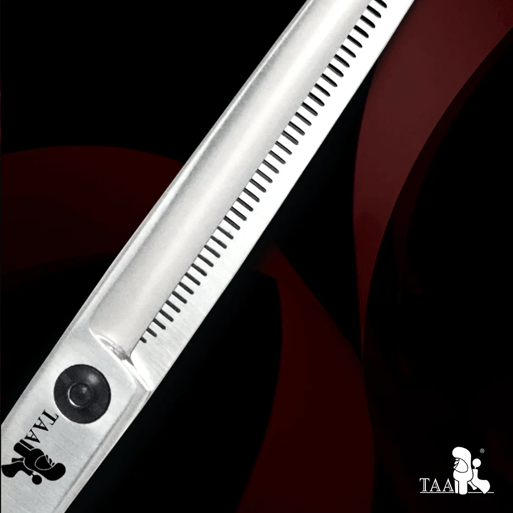 TAA Pet Scissors Professional Grooming Scissors Serrated for Dog Grooming Shears Alloy Steel Pet Thinning Shears K-7048