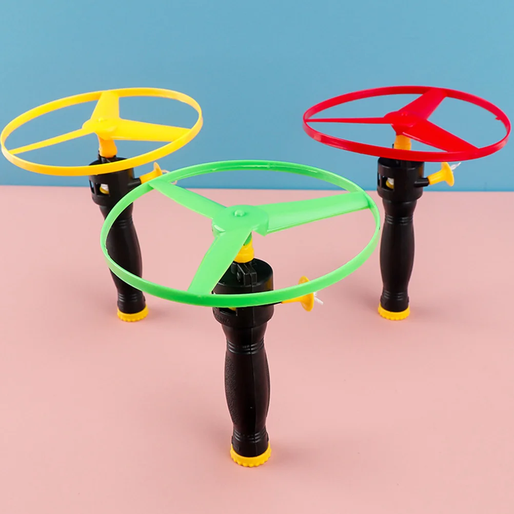 Children's Flying Saucer Toy UFO Disc Plastic Helicopter Propeller Game 10 Pcs