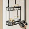 Bathroom Storage Rack Over The Door Shower Caddy Bathroom Hanging Shelf Double Layer Shower Shelf Bathroom Caddy Organizer 1