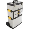 Tool Chest, Stainless-Steel Drawer Organizer with Wheels, Extendable Handle and Tough Latches - Rolling Tool Cabinet 2