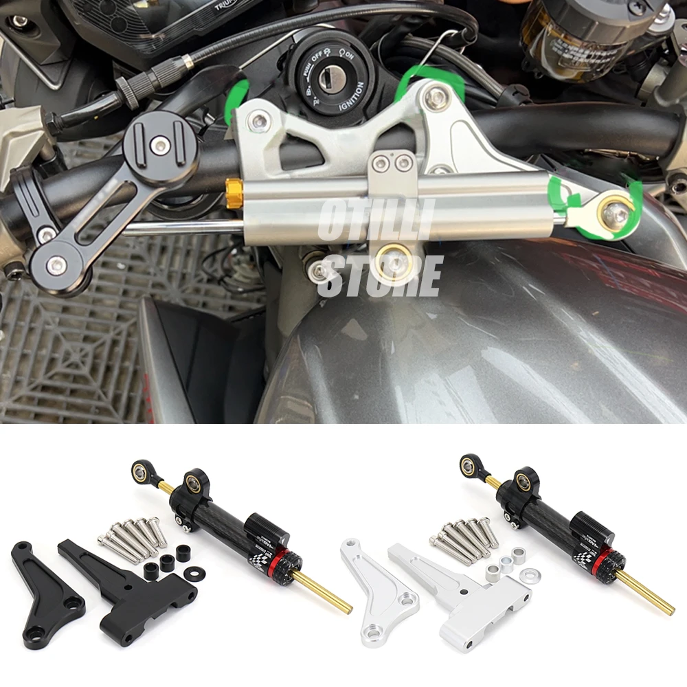 New For Street Triple 765R 765RS 765 R RS Steering Stabilize Damper Bracket Mount Motorcycle For