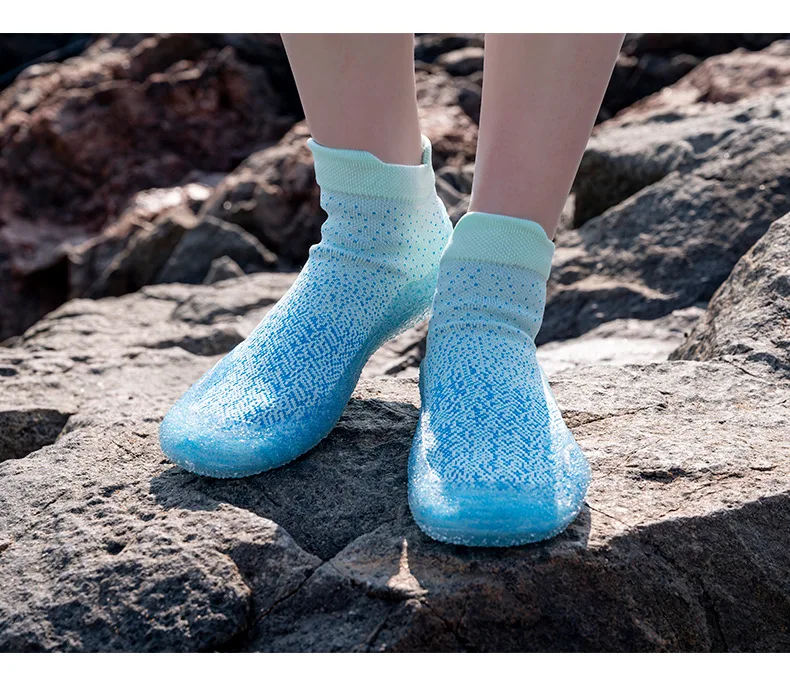Beach Aqua Wading Water Shoes Children Adult Indoor Fitness Sports Yoga Shoes Lightweight Breathable Non-slip Upstream Sneakers