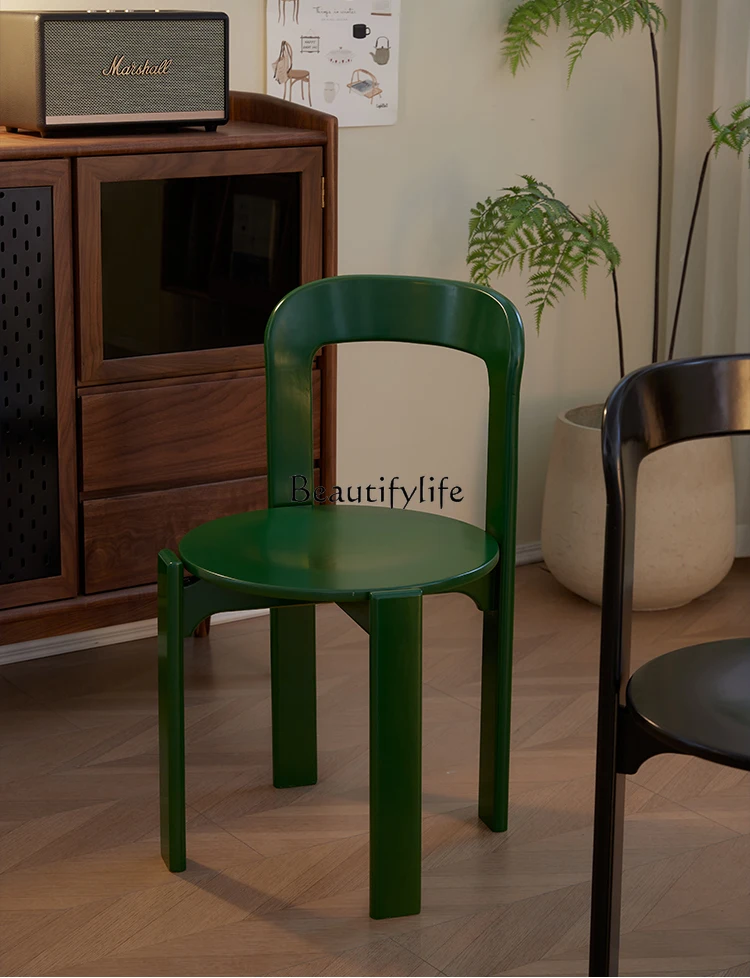 

Mid-Ancient Dining Chair Solid Wood French High-Grade Minimalist Retro Domestic Light Luxury Chair