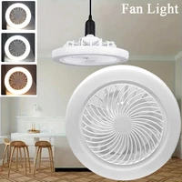 2-in-1 Three-speed Mode LED Fan Light LED Lamp Bead E27 Screw Fan Light Remote Control Wall Control Bedroom Light Fan Ceiling 1