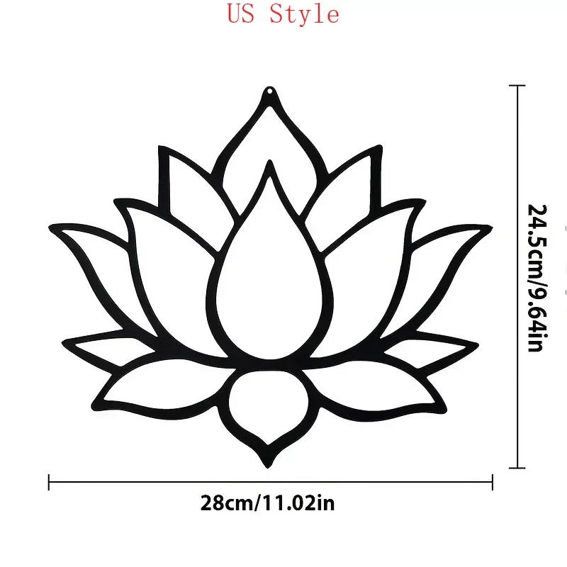 

Металлический Настенный декор Lotus для комнаты, рождественские подарки, украшение для дома, Металлический Настенный декор для сада и дома