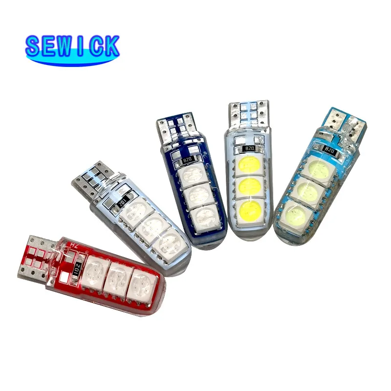  100PCS T10 194 2825 W5W LED 6 SMD Ǹī    ڵ   Ǹ  ڵ   