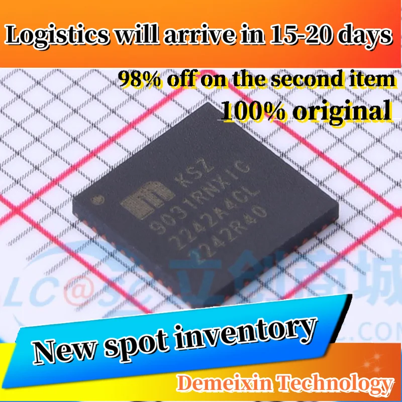 10PCS KSZ9031RNXIC-TR KSZ9031RNXIC QFN-48(7x7) 100%Original   New in Stock