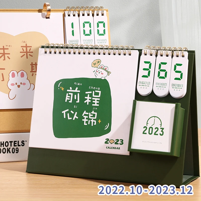 2023 Calendar New 365 Day Countdown Table Calendar Customized Creative  Desktop Penholder Funny Rabbit Year _ - AliExpress Mobile